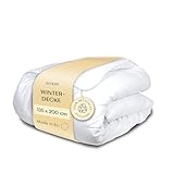 WENDRE Warme Winterdecke 135x200 cm – 300 GSM Dicke Decke mit Duo-Lagen-Füllung aus Antiallergener Mikrofaser – Winter Bettdecke 135x200– Oeko-TEX und ISO Zertifiziert – Maschinenwaschbar bei 40°C