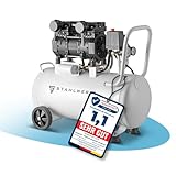 STAHLWERK Kompressor ST-310 Pro mit 10 bar | 2,1 PS | 1,6 kW | 210 l/min | 30 l Tank ölfreier Druckluftkompressor | Kolbenkompressor | Silentkompressor | Flüsterkompressor mit Brushless-Motoren