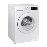 Samsung DV90DG52A0TEEG Wärmepumpentrockner DV5000D, 9 kg, EEK: A+++, Wäschetrockner mit LED-Display, Optimal Dry, SmartThings-App, Hygiene-Programm, Air Refresh, Weiß