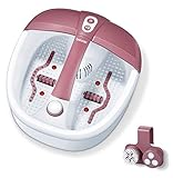 Beurer FB 35 Fußbad mit Vibrations- & Sprudelmassage für deine Füße, Aroma-Therapie-Anwendung, Wassertemperierung, Magnetfeld-Anwendung, 3 wechselbare Pediküre-Aufsätze, 1 Stück (1er Pack)