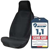 Upgrade4cars wasserdichter Autositzschoner für Vordersitze | Fahrersitz Schonbezug für Werkstatt, Arbeit, Sport usw. | Autositz-Auflage Universal | Auto-Sitzbezug vorne