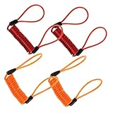 Kisangel 4 Stück Fahrrad-erinnerungsseil Fahrradscheibenbremsschloss Motorrad-scheibenbremsschloss Fahrrad-drahtschloss Motorrad Bremsschloss Fahrrad-kabelschloss Pvc