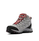 Columbia Redmond III Mid WP wasserdichte Wanderstiefel für Damen, Grau (Steam x Red Coral), 41 EU