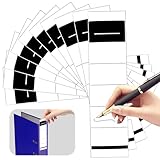 YUFFQOPC 50 Stück Ordnerrücken Selbstklebend, Ordner Etiketten Selbstklebend, 5.4x19cm Breit Ordner Rückenschilder für Büro, Bibliothek, Archivierung