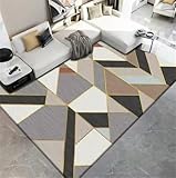 DJHWWD Carpet Living Room Living Room Rug Moderner, Rutschfester, langlebiger Jungen-Schlafzimmerteppich mit geometrischem Muster 80x150CM Mehrfarbig Teppiche Groß Für Wohnzimmer Living Room Rug