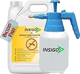 NEU Biozidfreie Ameisen Abwehr 2L+ Sprüher – Effektives Mittel für Ameisen im Haus oder Garten – Ant Spray – Fleckenfrei – Ameisen Spray von INSIGO