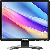 Suprlipy 48,3 cm (19 Zoll) TFT-LCD-Sicherheits-CCTV-Monitor, 1280 x 1024, 4:3 Farbbildschirm, HDMI, VGA, AV, BNC, Eingang mit Fernbedienung, eingebaute Lautsprecher für Überwachungskamera