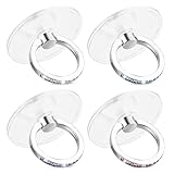 4 Stück Handy Ring Halterung,Ymapinc Handyringhalterung Finger Handy Ring 360°Drehung Handyringhalterung Handy Ring Transparent Diamond Handy Halterung Finger Ständer für Die Meisten Smartphones
