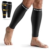 CAMBIVO Wadenbandage, Kompressionsstrümpfe Damen Herren 2 Paar, Waden Kompression, Stützstrümpfe, Compression Socks, Waden Beinlinge für Sport, Fussball, Laufen,Schwellung, Erholung