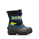 Sorel Unisex Kinder Snow Commander Boot Schneestiefel, Black Super Blue Toddler Collection 2024, 31 EU
