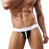 Mengove Herren Jockstrap Männer Sexy String Unterwäsche Herren Tanga Baumwolle Sport Underwear Herrenunterwäsche Baumwolle bequemer dünner Abschnitt atmungsaktive sexy Unterwäsche Tanga T-Hose