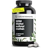 MSM Kapseln - 365 vegane Kapseln - Laborgeprüfte 1600mg Methylsulfonylmethan (MSM) Pulver pro Tagesdosis - Ohne Magnesiumstearat, hochdosiert und in Deutschland produziert