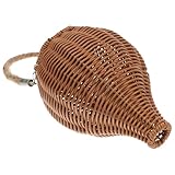 BCOATH Solar Rasenprojektionslampe aus Kunststoffgeflecht Solarbetriebene Garten und Hofleuchte Wetterfeste Außen Solarleuchte für Terrasse und Villa