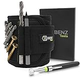 BENZ Tools® Magnetarmband Handwerker inkl. Magnetstab zum halten von Schrauben und Nägel I Magnetisches Armband mit extra Funktion I Beste Männer Geschenke zum Vatertag