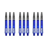 RED DRAGON Nitrotech Dart-Schäfte, 3 Stück pro Packung (9 Schäfte insgesamt) mit Punktekarte, blau, M