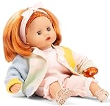 Götz 2420959 Muffin Farbspiel Puppe - 33 cm große Babypuppe mit blauen Schlafaugen, rote Haare und Weichkörper - Weichkörperpuppe in 8-teiligen Set