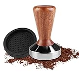 Gvolatee Kaffee Tamper,Espresso Tamper,Kaffeestampfer aus Edelstahl,inkl Tampermatte,Design Kaffee Tamper Set,Tamper 51mm,für Cafes und Kaffeeliebhaber