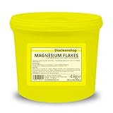 Magnesium Flakes aus dem Toten Meer 4kg – Magnesiumkristalle aus Magnesiumchlorid – 100% Naturprodukt - u.a. zur Herstellung von Magnesiumöl, Magnesium Spray, Magnesium Fußbad, Magnesium Vollbad uvm