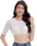 Trachtland Dirndl Bluse Damen Kurzarm Trachtenbluse Oktoberfest Elegant mit Knöpfen und Spitze Weiß Größe 34-44 (DE/NL/SE/PL, Numerisch, 38, Regular, Regular, Weiß)