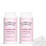 All Over Body Powder, Körperpuder, Talkumpuder, Bekämpft Schweiß, Geruch und Wundscheuern, Fusspuder und Körperpuder Bindet Feuchtigkeit, Schützt die Haut und Desodoriert, 100g (2)