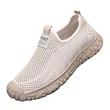 Joggingschuhe Herren Walkingschuhe Sommer Mesh Atmungsaktiv Sneaker Leichtgewichts Sportschuhe Freizeitschuhe Einfarbig Weiche Sohle Gesundheitsschuh rutschfeste Loafer Outdoor Casual Sommerschuhe