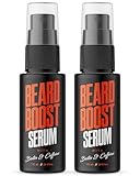 Wild Willies Bartwachstumsserum mit Biotin & Koffein, 2er Pack – Natürliche Bartpflege für dickeren, volleren gesünderen Bart – Gesichtshaarbehandlung für Männer zur Fellpflege – Erhöht Dicke und