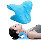 Neck Massager,Cloudy Neck,Qualitativ Hochwertige Massage bei Nackenschmerzen,Tragbares Zervikales Traktionsgerät Förderung der Blutzirkulation,Nackenstrecker Gesundheit der Muskeln Fördern