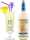 Flying Bird Virgin Colada | 0,7l Pina Colada alkoholfrei Sirup für 17 Cocktails | Ananassaft dazu, schütteln, fertig