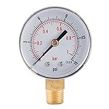 Analoger mechanischer Luftkompressor Druckmesser Inflator pneumatisches industrielles Barometer Vakuummeter Messwerkzeug