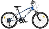 Dino Bikes Fahrrad für Kinder, Größe 20 Zoll (50,8 cm), vorne Aurela für Kinder, Art. 420US Shimano 6 Gänge, Blau (Blau)