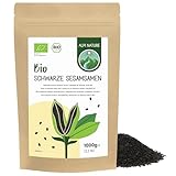 Alpi Nature Sesamkörner Schwarz BIO 1kg, bio Sesam schwarz, schwarzer Sesam, schwarzer Sesamkörner, Sesamsamen roh