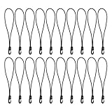 wilcractk Expander Mit Haken Gummispanner Und Planenspanner 4 mm Stark 10 cm Kurz Schwarz 20 Stück Spanngummi Für Gepäckspanner Planenbefestigung Camping Outdoor