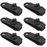 HoaaiGo 6 Stück Tarp Clips Set, Planenclips Zelt Clips, Markisenklemme, Tarp Clip Clamp, Multifunktion Zeltklemme, Camping Zelt Clip für Zelte, Planen, Markisen,Camping im Freien