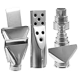 ABOOFAN Heißluftdüsen 7 Stück aus Rostfreiem Stahl Verschiedene Größen Rund Flach Gerippt Langlebige Lötstation Ersatzdüsen für Heißluftwerkzeuge und Entlötgeräte