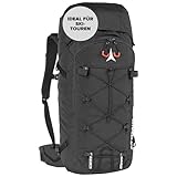 ATOMIC Backland FR 32+ Black - leichter Skitouren-Rucksack mit flexiblem Stauraum & Rolltop - alpiner Wanderrucksack mit mehr als 32L - robuster & vielseitiger Ski-Rucksack mit Hüftgurt