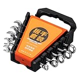 Generico Ratschen-Ringmaulschlüssel-Set, Ratschenschlüssel-Set, Getriebeschlüssel | metrische 6-17 mm Kit, Handwerkzeuge für Autoreparaturen und Heimgebrauch, Chia