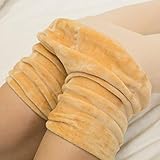 Strumpfhosen FüR MäDchen Perfekt Beine abnehmen Gefälschte durchscheinend wärmende Thermo strumpfhose für Damen Plüschstrümpfe Pantyhose Warmer Leggings Sport Tight (Beige, One Size)