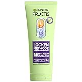 Garnier Feuchtigkeitsauffüllendes Shampoo für alle Arten von Locken, Sofort gebändigte Locken, Mit 5% Hyaluron und Shea-Fettsäuren, Vegan, Ohne Silikone, Fructis Locken Methode, 1 x 200 ml