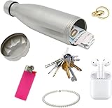 Versteck aus echter Aluminium-Trinkflasche mit doppeltem Boden