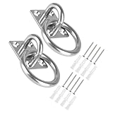 GALPADA 2 Stück Deckenhaken Haken mit Ankerplatte für Hängematten Schaukeln und Sonnensegel Einfache für und Außenbereich