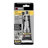 ​​LOCBONDSO Silikon Schwarz,Hochtemperatur Silikon Dichtmasse Motor - Benzinfeste, Frostschutzbeständige Hitzebeständig Dichtmasse für Ölwanne & Ventildeckeldichtung (RTV, 85g)