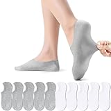 PAUNEW Sportsocken für Damen Sneaker Socken 10 Paar Kurze Halbsocken Quarter Baumwolle Füßlinge Weiß und Grau 39-42