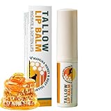 Lippenbalsam Mit Rindertalg, Natürlicher Lippenpflegestift, 5g Lippenpflege, Schützender Fettfilm Und Weiche Textur, Vor Lippenstift Auftrag