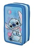 Scooli - Tripledecker Stitch - Gefülltes Schüleretui mit hochwertigen Stiften & Zubehör - Ideal für Schule, Freizeit und unterwegs - ab 6 Jahren