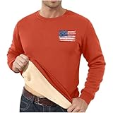 Herren-Sweatshirt 2024, Rundhalsausschnitt, weich und bequem, für Frühling und Herbst, Winter, 2D-Druck, personalisierbar, Retro-Nationalflagge, lässig, modisch, mit Samt, verdickt,