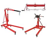 otgerlensker products Motorständer Motorhalter 900 KG + 2 t Motorkran 2000 kg + Balancierer Motorheber 450 KG