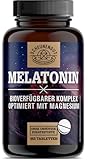 Melatonin Tabletten 365 Stk -0,5mg je 1/2 Tablette- WICHTIG: 0.5mg bioaktives Melatonin Hochdosiert je 1/2 Tablette -Optimaler Schlafkomplex- Laborgeprüft und Vegan DE SCHEUNENGUT®