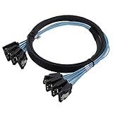 CableDeconn Sata3 III SAS Kable High Speed 6Gbps Quality for Server 4pcs/set 0.5M