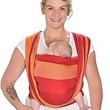 Hoppediz gewebtes Baby-Tragetuch ab Geburt, Neugeboren bis Kleinkind, 100% Baumwolle, Delhi, 3,70 m