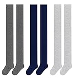 L&K-II 3er Pack Kinder Mädchen Jungen Strumpfhose Strickstrumpfhose mehrfarbig 2710A 158-164